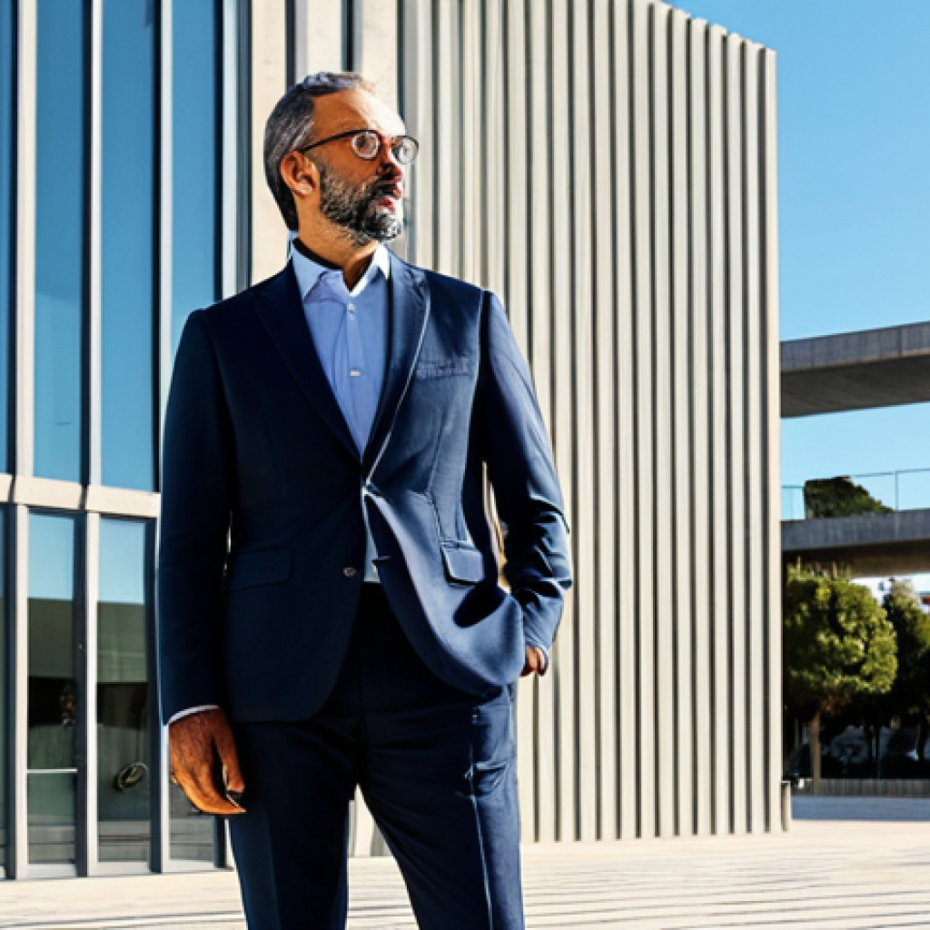 중력의 양자화 문제 - Modern Architect in Lisbon**
"A professional architect, fully clothed in a stylish yet modest outfi...