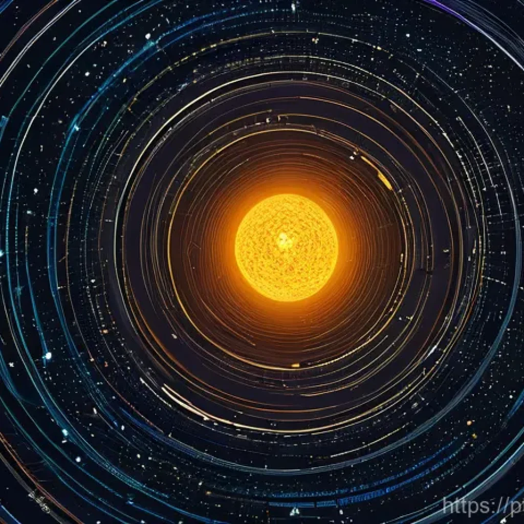 일반 상대성이론 실험적 검증 - **Prompt Title: The Fabric of Spacetime and Celestial Motion**
    **Description:** A vibrant, scien...